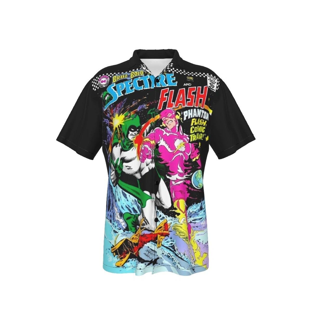 BRAVE AND THE BOLD 72 ALL OVER PRINT SHIRT AND TANK TOP- SPECTRE- FLASH