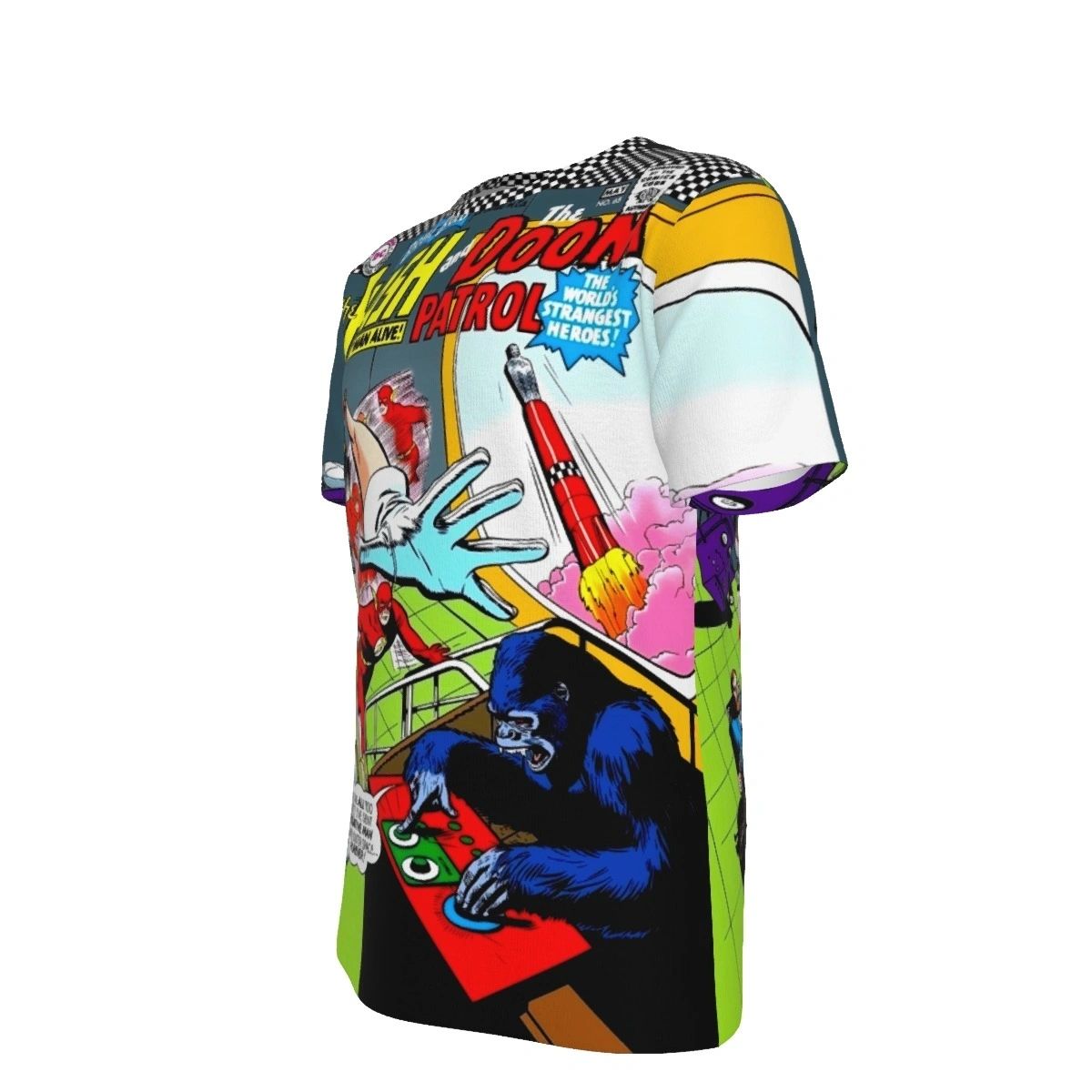 BRAVE AND THE BOLD 65 ALL OVER PRINT SHIRT AND TANK TOP- FLASH DOOM PATROL