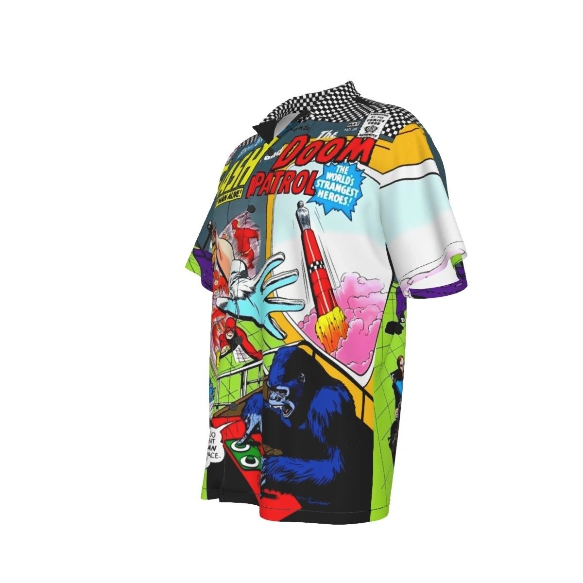 BRAVE AND THE BOLD 65 ALL OVER PRINT SHIRT AND TANK TOP- FLASH DOOM PATROL