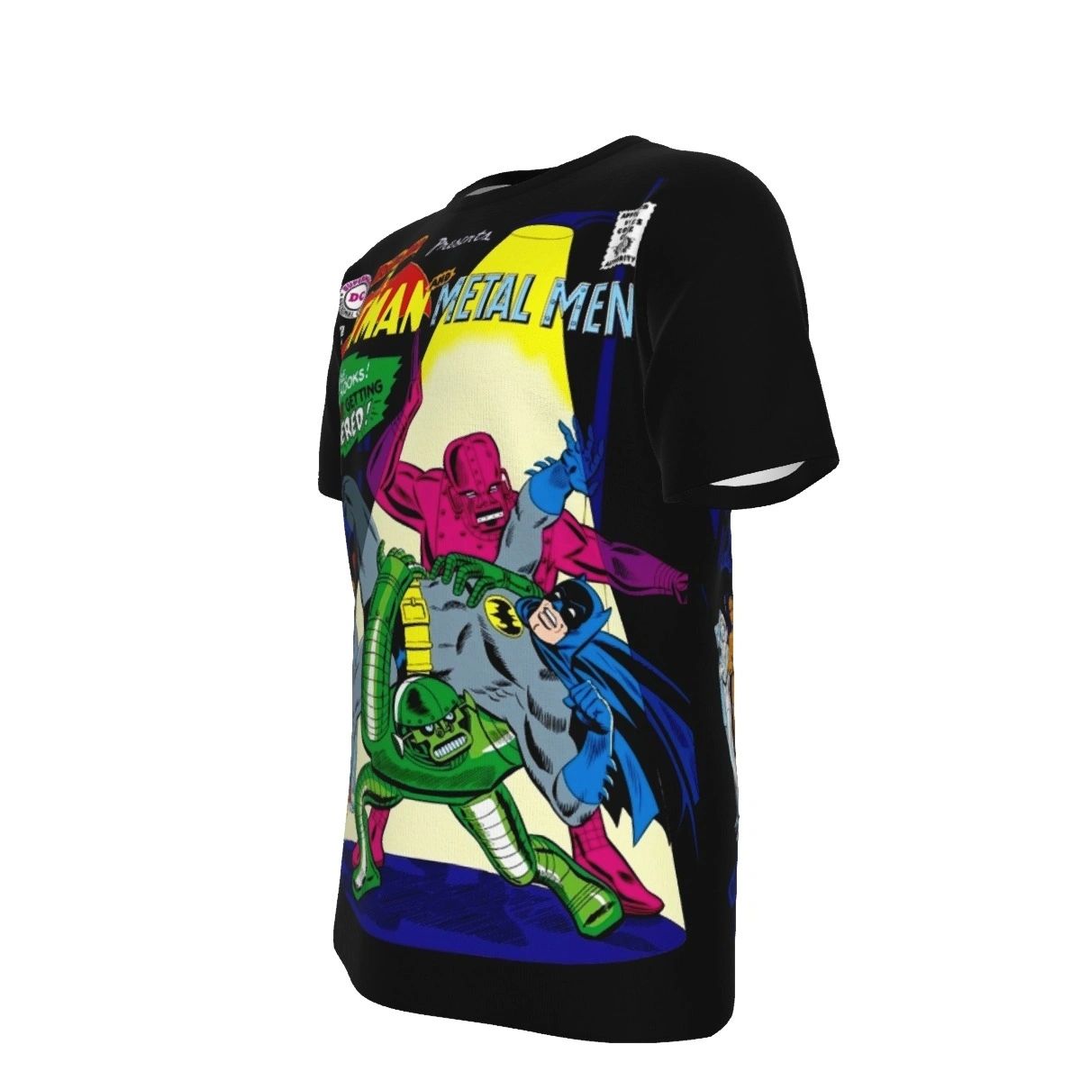 BRAVE AND THE BOLD 74 ALL OVER PRINT SHIRT AND TANK TOP- METAL MEN BATMAN