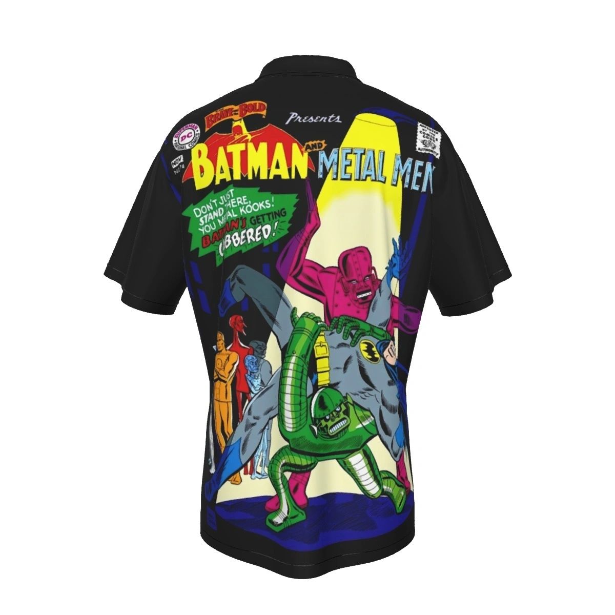BRAVE AND THE BOLD 74 ALL OVER PRINT SHIRT AND TANK TOP- METAL MEN BATMAN