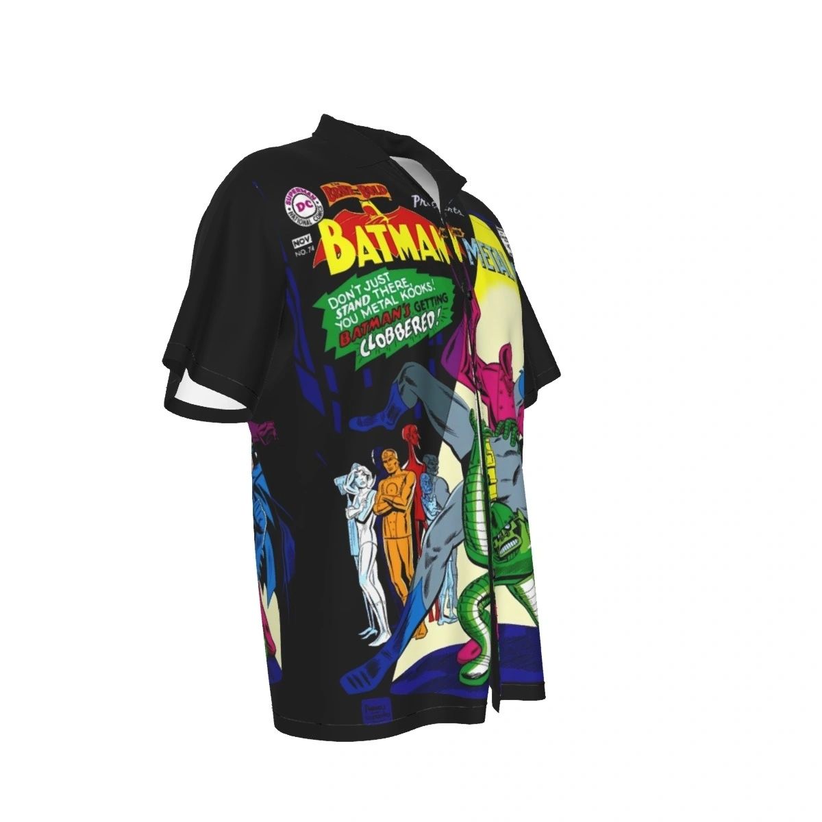 BRAVE AND THE BOLD 74 ALL OVER PRINT SHIRT AND TANK TOP- METAL MEN BATMAN