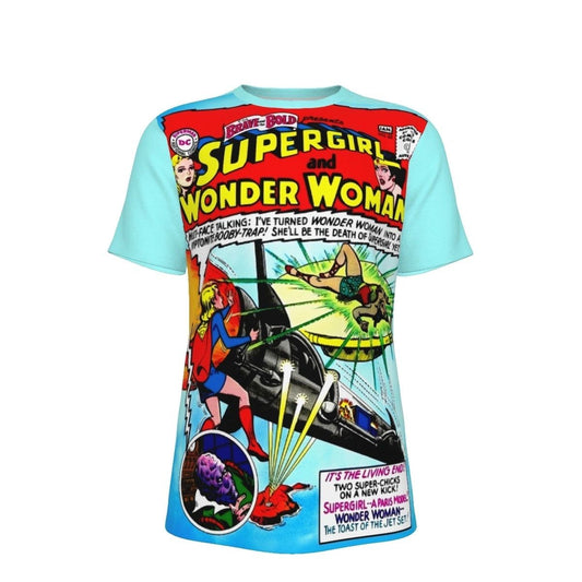 BRAVE AND THE BOLD 47 ALL OVER PRINT SHIRT AND TANK TOP- SUPERGIRL WONDER WOMAN
