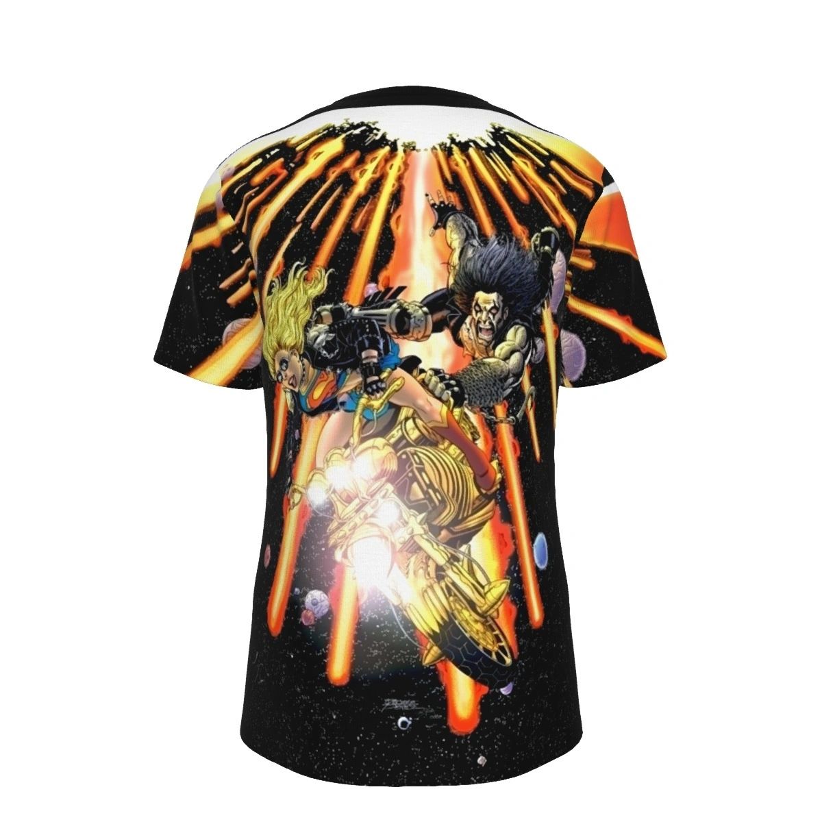 BRAVE AND THE BOLD 42 V2 ALL OVER PRINT SHIRT AND TANK TOP- SUPERGIRL LOBO