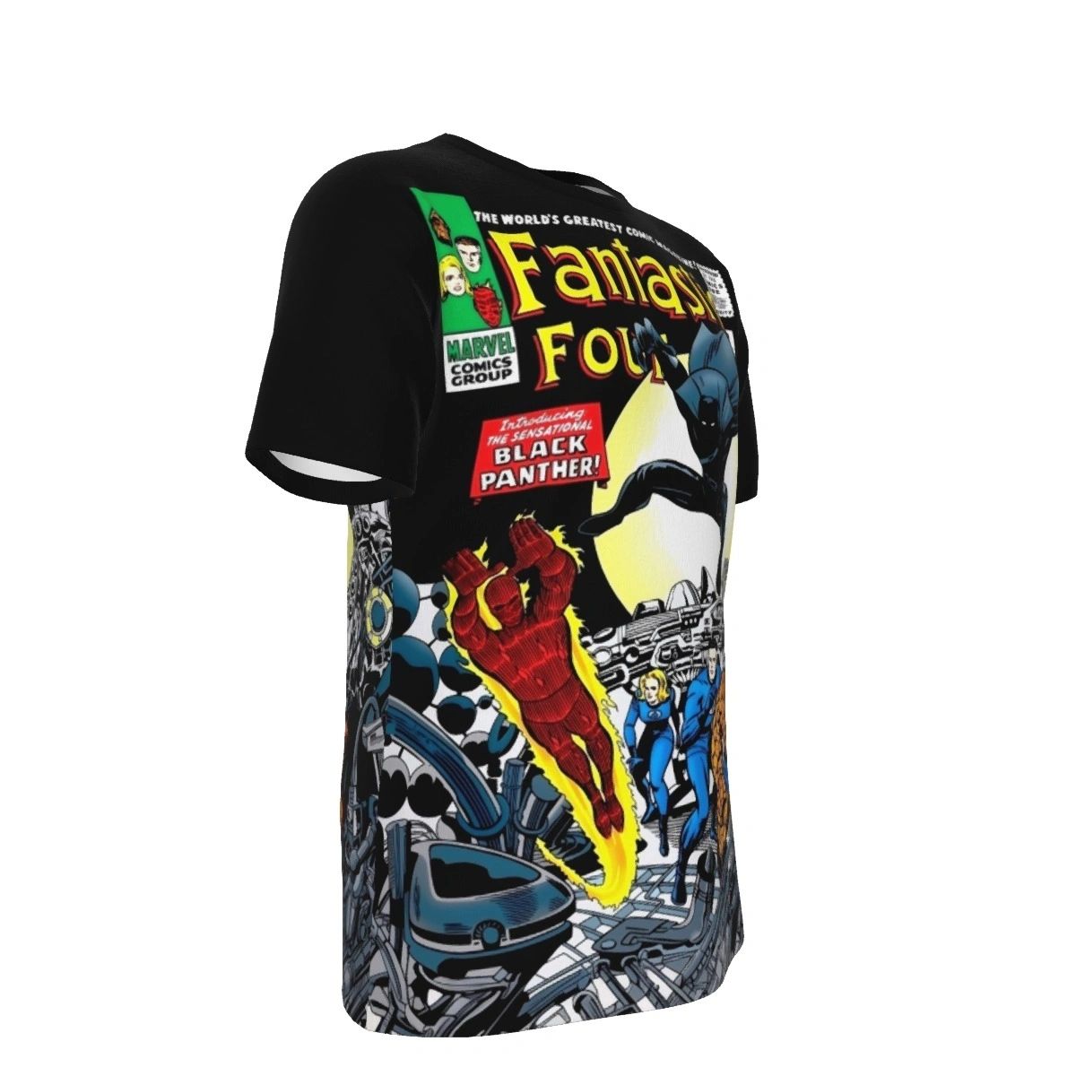 FANTASTIC FOUR 52 ALL OVER PRINT SHIRT AND TANK TOP- 1ST BLACK PANTHER