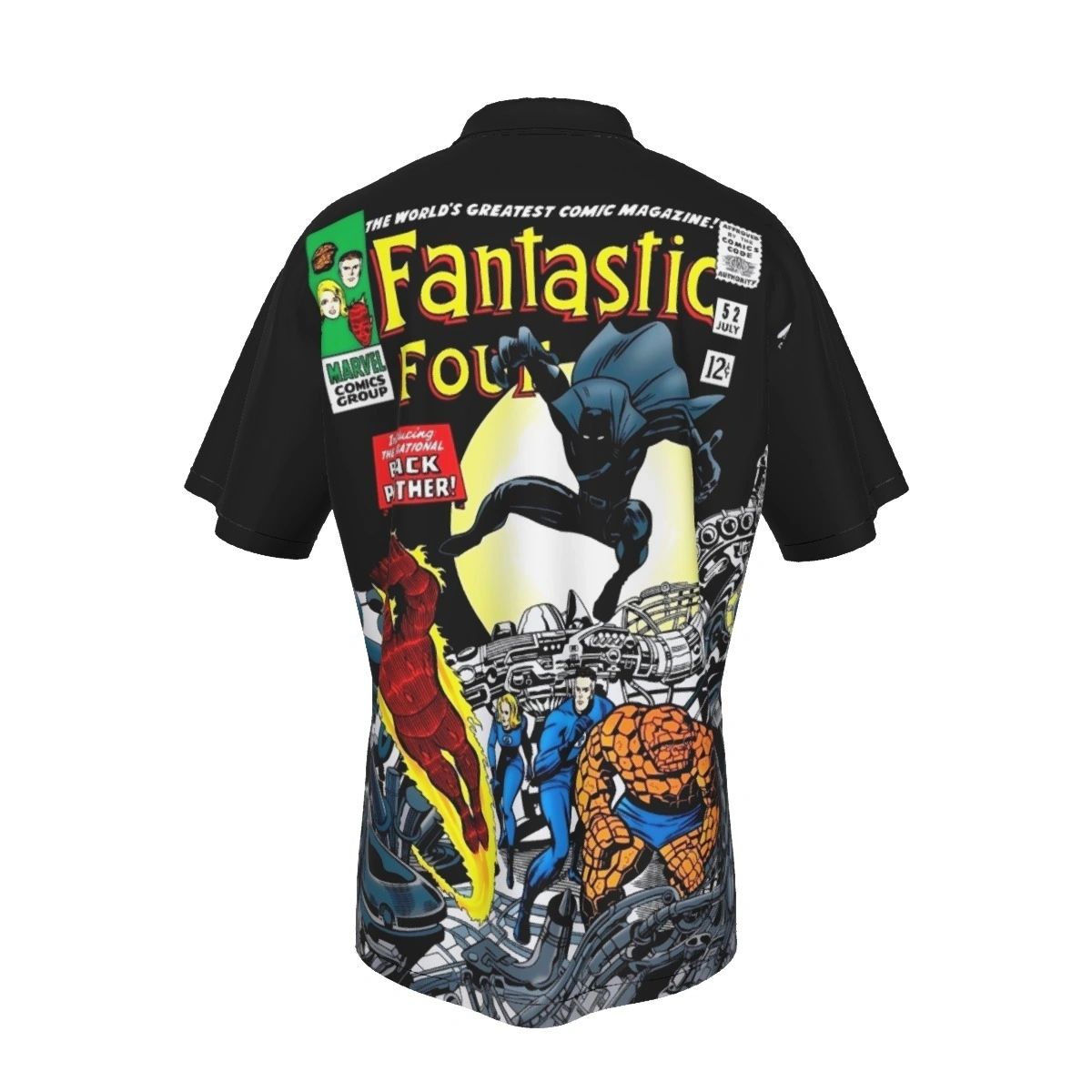 FANTASTIC FOUR 52 ALL OVER PRINT SHIRT AND TANK TOP- 1ST BLACK PANTHER