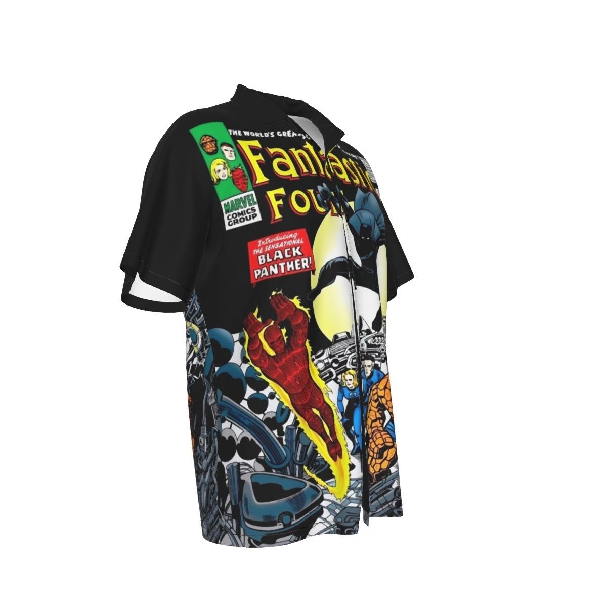 FANTASTIC FOUR 52 ALL OVER PRINT SHIRT AND TANK TOP- 1ST BLACK PANTHER