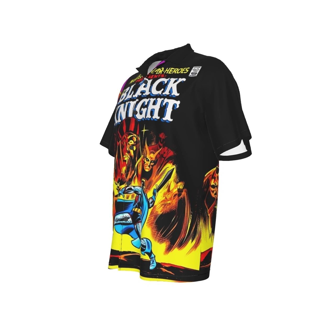 MARVEL SUPERHEROES 17 ALL OVER PRINT SHIRT AND TANK TOP -BLACK KNIGHT