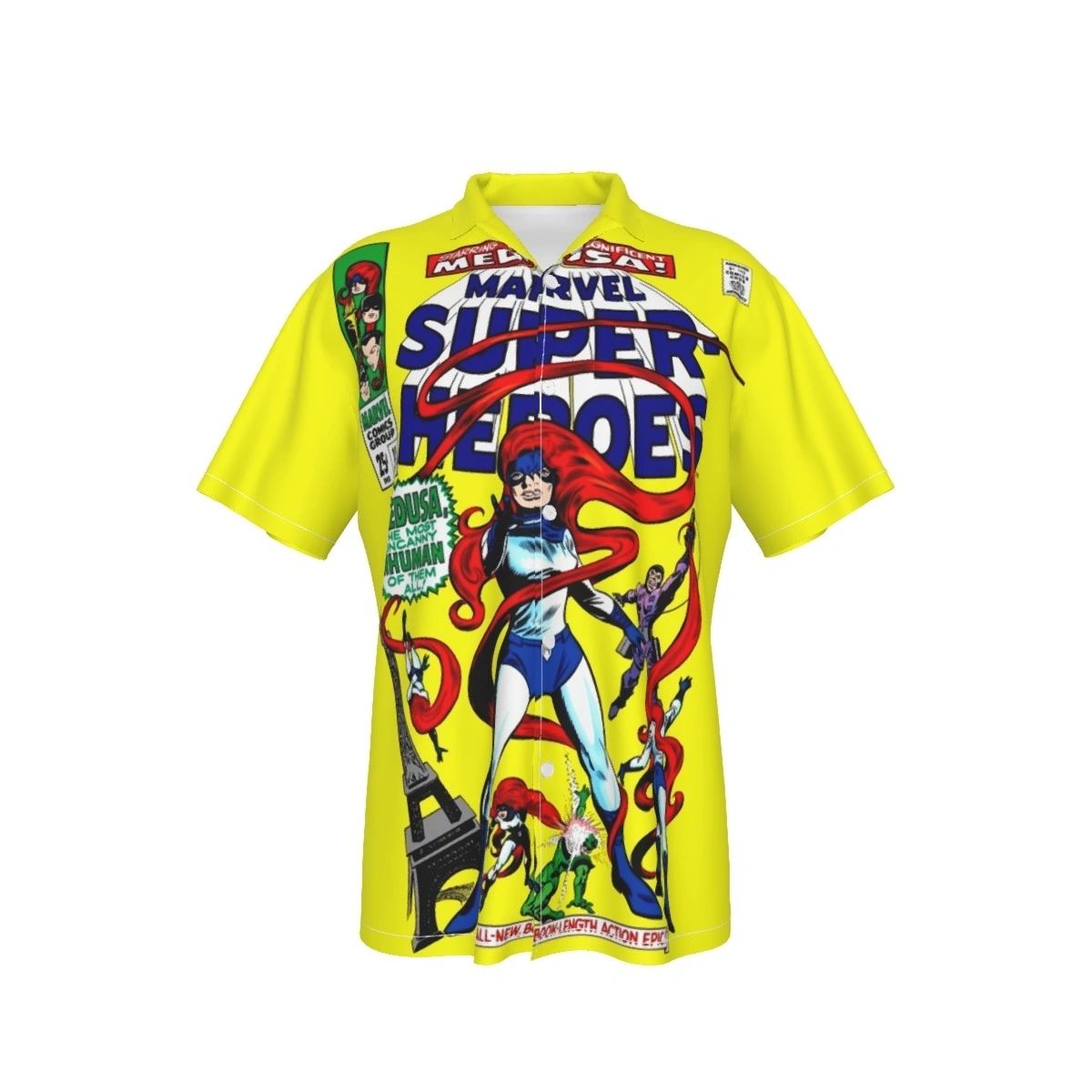 MARVEL SUPERHEROES 15 ALL OVER PRINT SHIRT AND TANK TOP -MEDUSA
