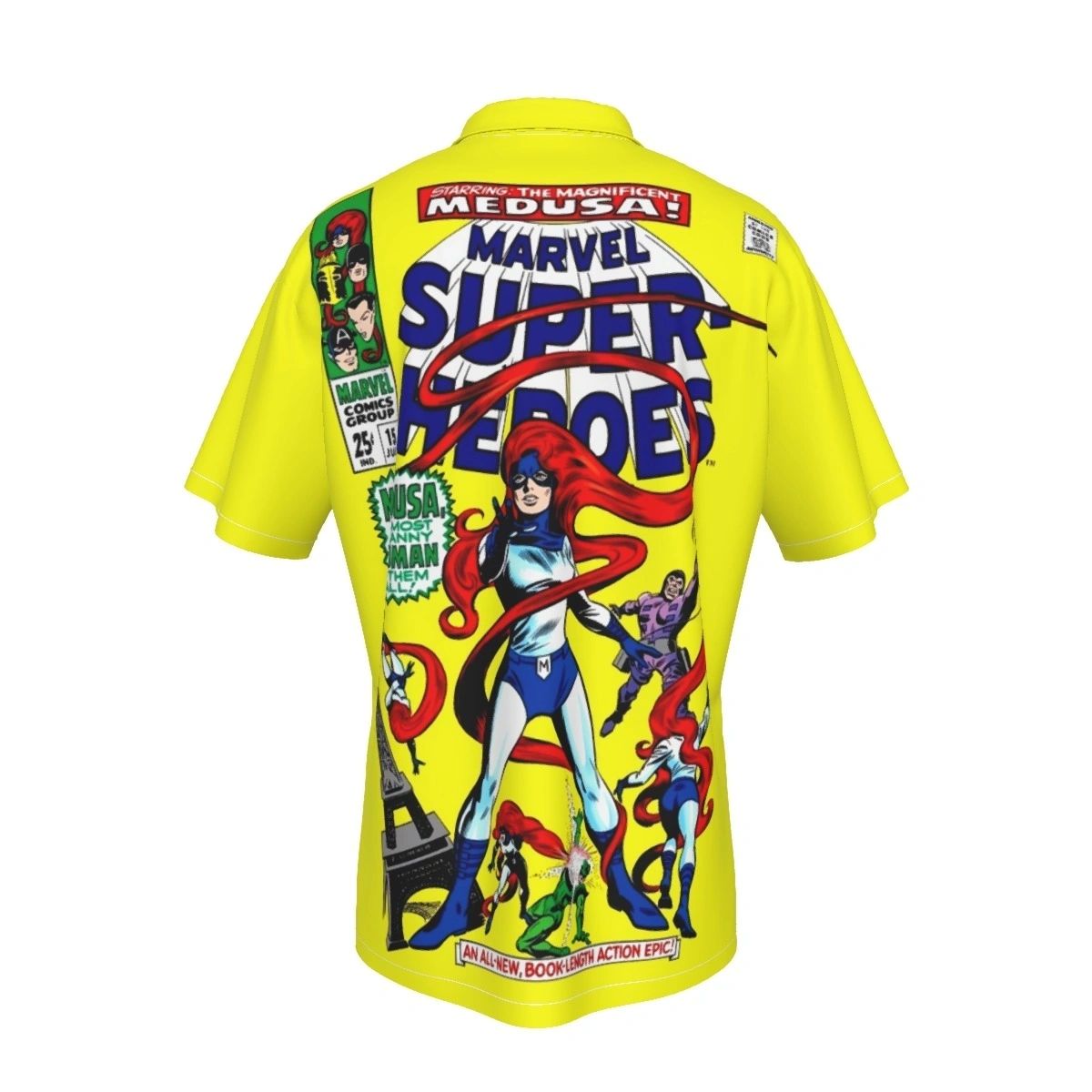 MARVEL SUPERHEROES 15 ALL OVER PRINT SHIRT AND TANK TOP -MEDUSA