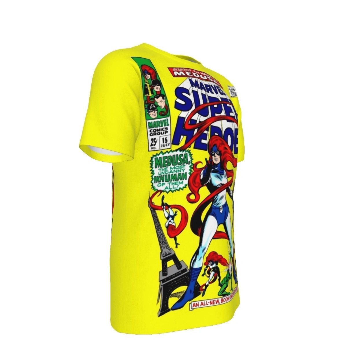 MARVEL SUPERHEROES 15 ALL OVER PRINT SHIRT AND TANK TOP -MEDUSA