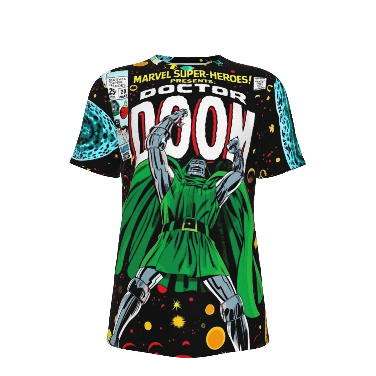 MARVEL SUPERHEROES 20 ALL OVER PRINT SHIRT AND TANK TOP -DOCTOR DOOM
