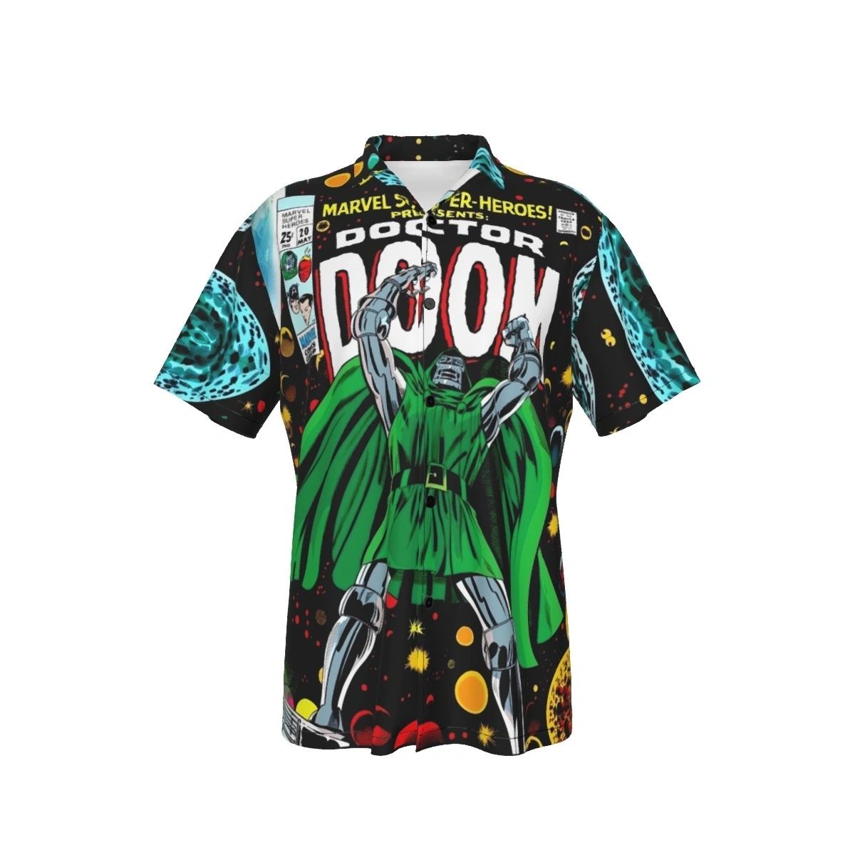 MARVEL SUPERHEROES 20 ALL OVER PRINT SHIRT AND TANK TOP -DOCTOR DOOM