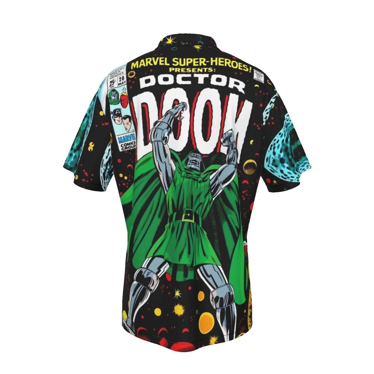 MARVEL SUPERHEROES 20 ALL OVER PRINT SHIRT AND TANK TOP -DOCTOR DOOM