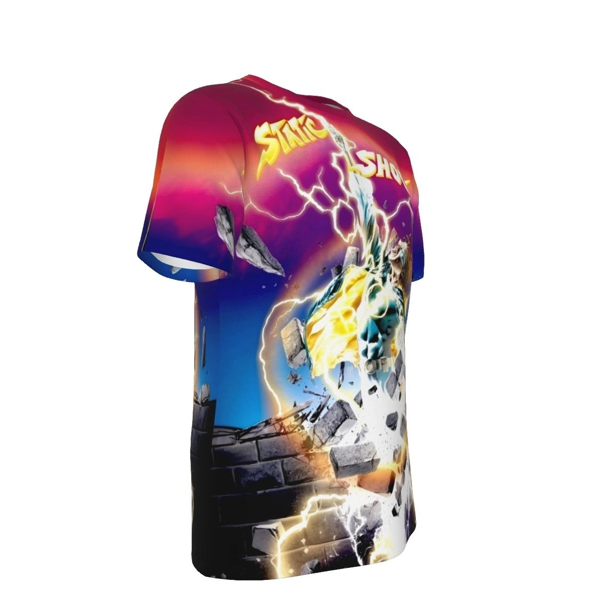 STATIC SHOCK ONE SHOT ALL OVER PRINT SHIRT AND TANK TOP