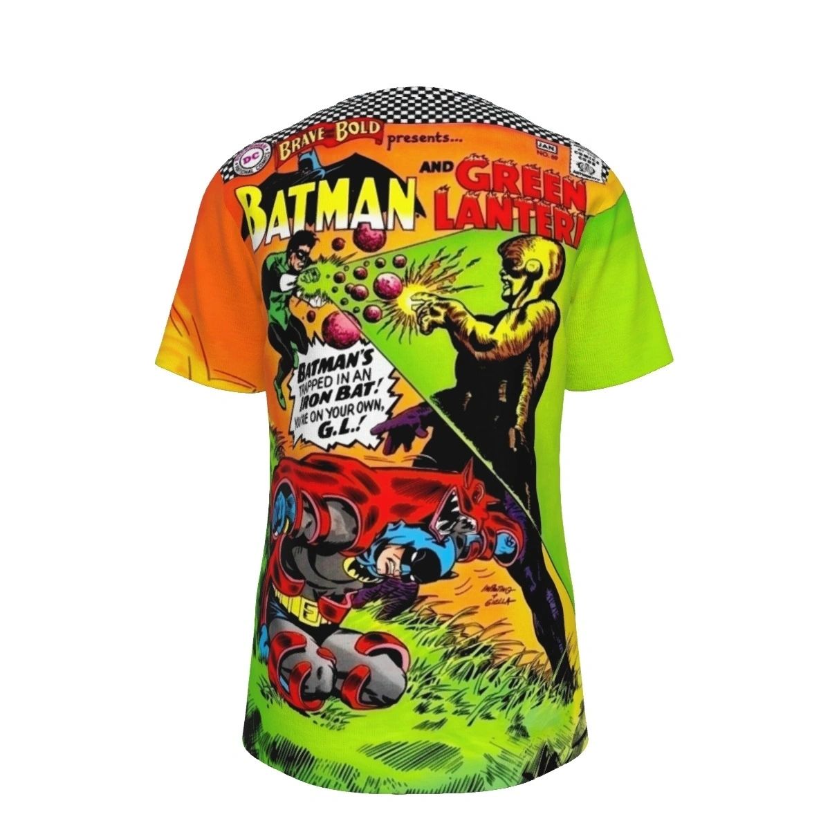 BRAVE AND BOLD 69 ALL OVER PRINT SHIRT AND TANK TOP -BATMAN GREEN LANTERN