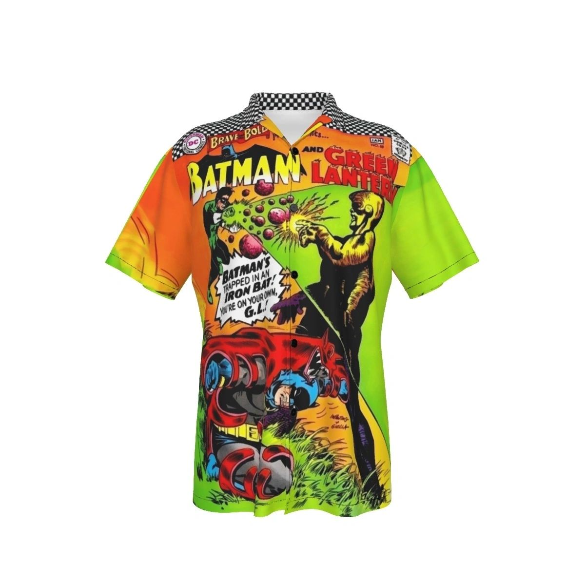 BRAVE AND BOLD 69 ALL OVER PRINT SHIRT AND TANK TOP -BATMAN GREEN LANTERN