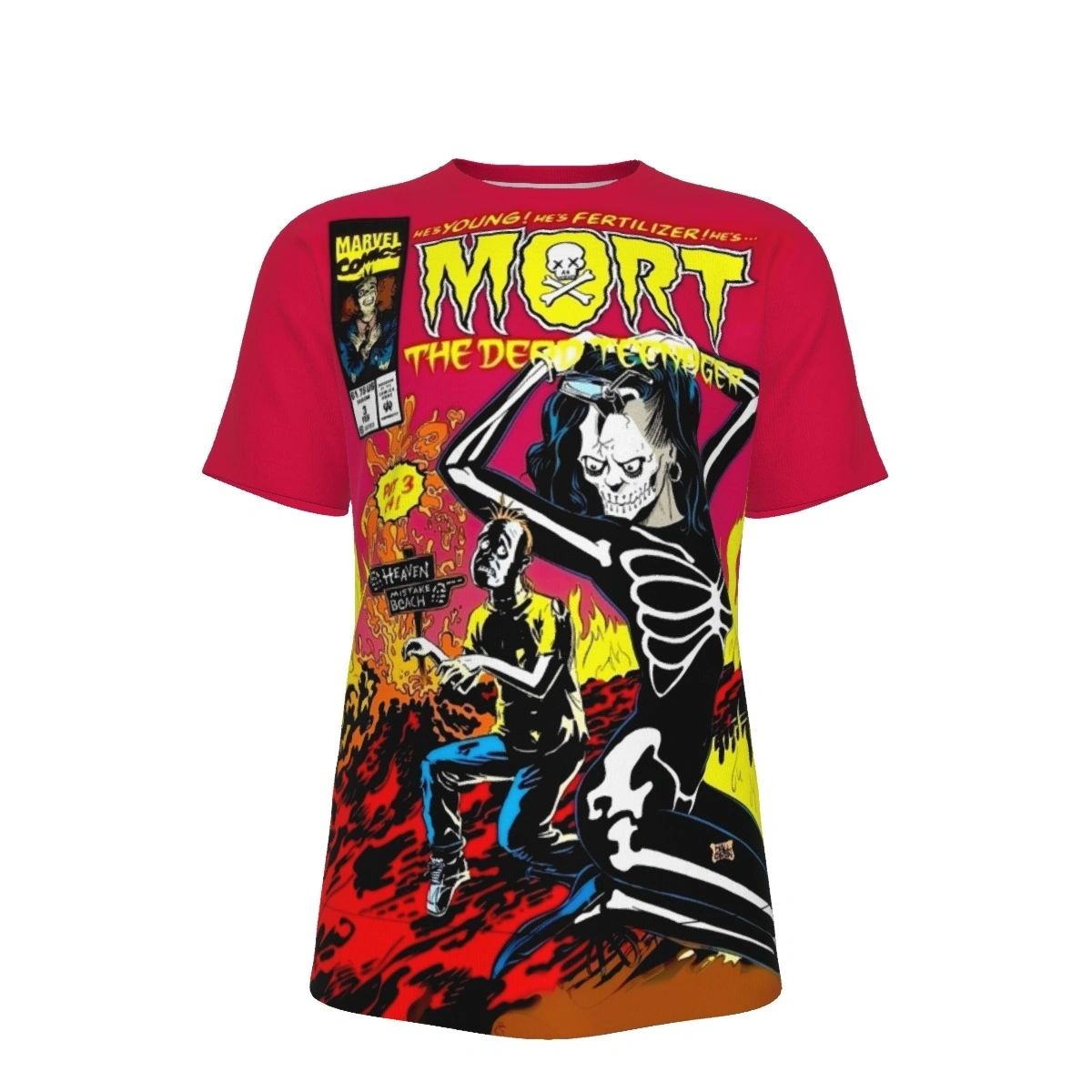 MORT THE DEAD TEENAGER 1 ALL OVER PRINT SHIRT AND TANK TOP