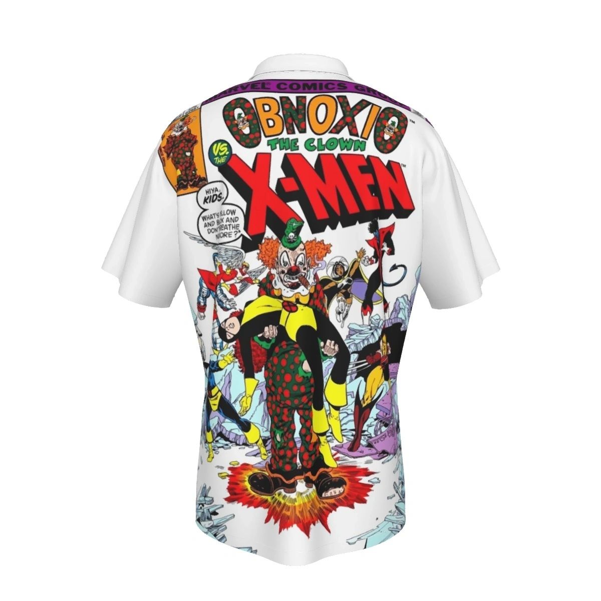 OBNOXIO THE CLOWN VS XMEN ALL OVER PRINT SHIRT AND TANK TOP
