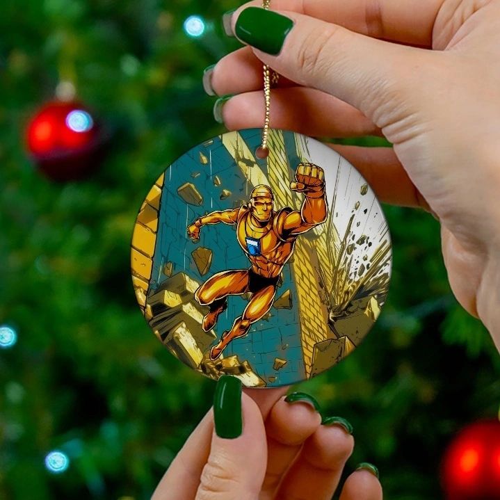 ROBOTMAN READY CHRISTMAS TREE ORNAMENT - DOOM PATROL