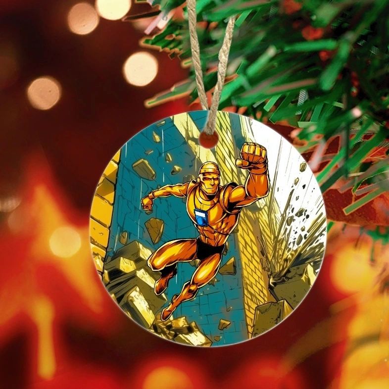 ROBOTMAN READY CHRISTMAS TREE ORNAMENT - DOOM PATROL