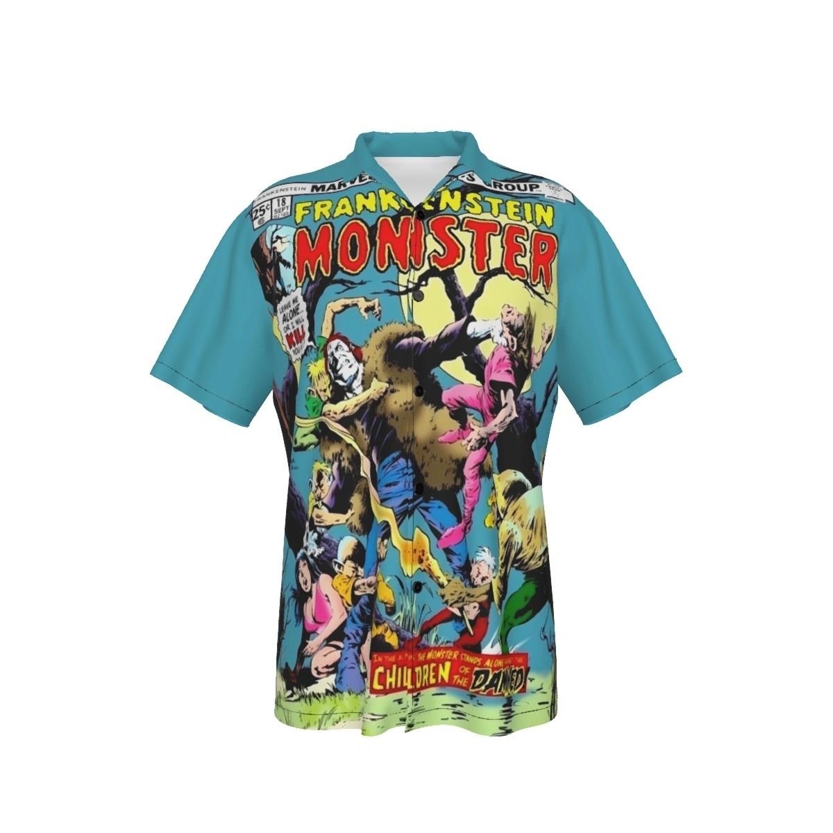 FRANKENSTEIN MONSTER 18 ALL OVER PRINT SHIRT AND TANK TOP -BERNIE WRIGHTSON