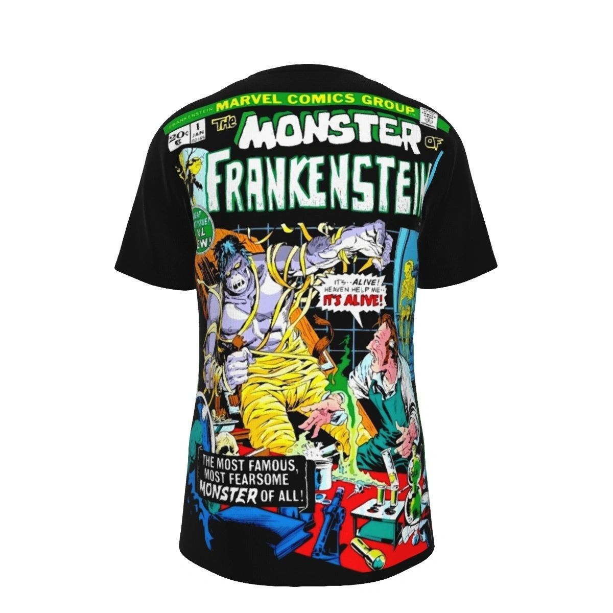 FRANKENSTEIN MONSTER 1 ALL OVER PRINT SHIRT AND TANK TOP -PLOOG ART