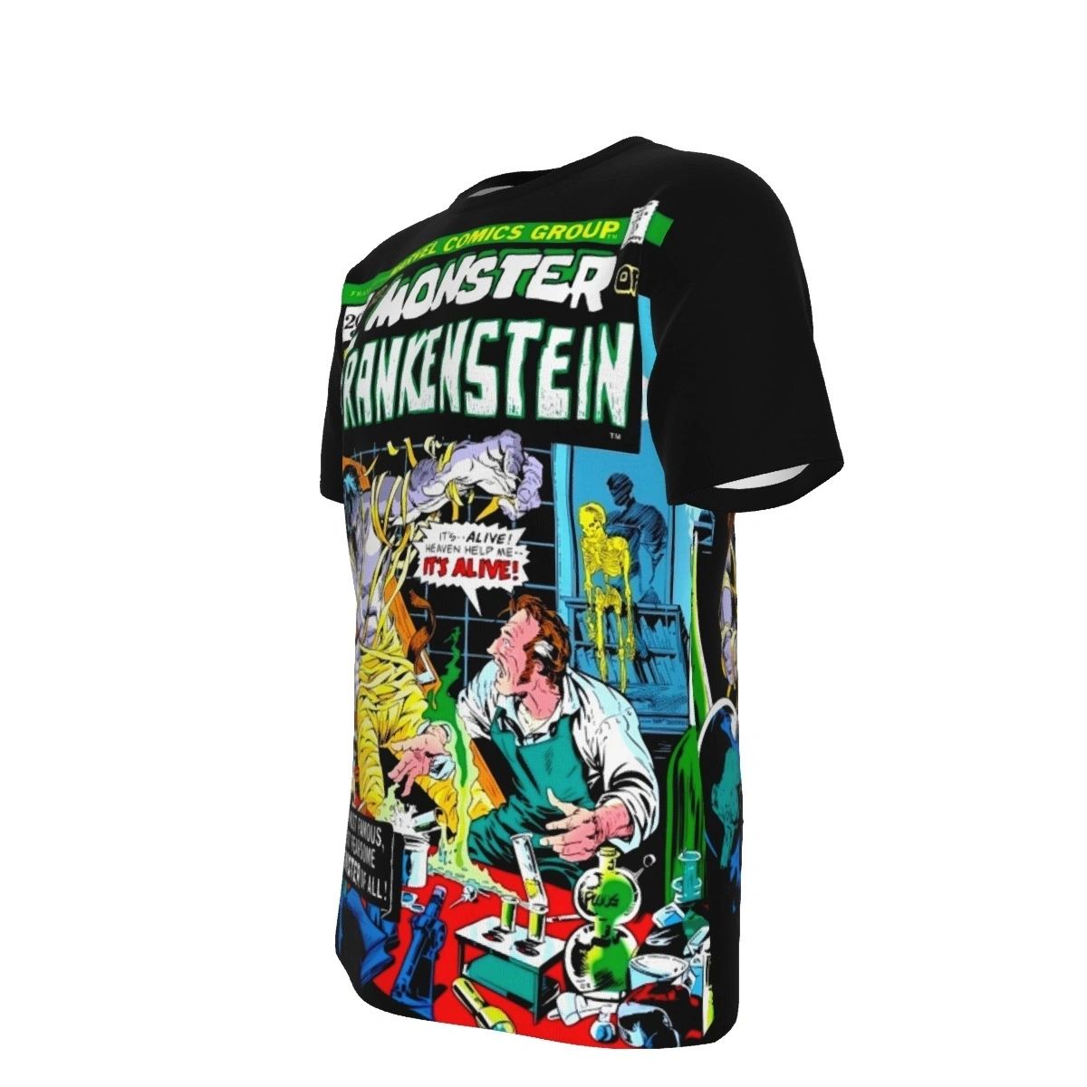 FRANKENSTEIN MONSTER 1 ALL OVER PRINT SHIRT AND TANK TOP -PLOOG ART