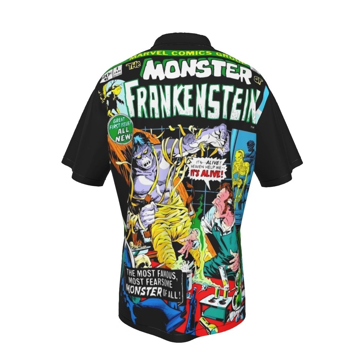 FRANKENSTEIN MONSTER 1 ALL OVER PRINT SHIRT AND TANK TOP -PLOOG ART
