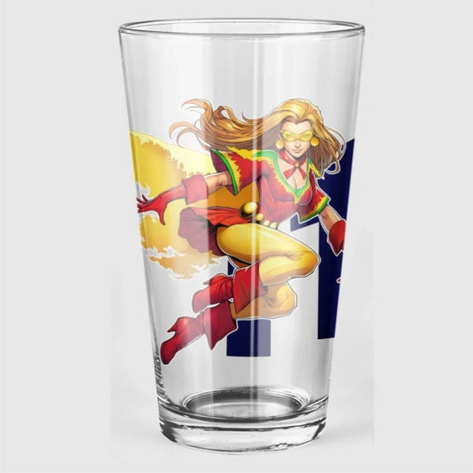 FLAMEBIRD READY Pint Glass (with Free Shipping) -TEEN TITANS READY