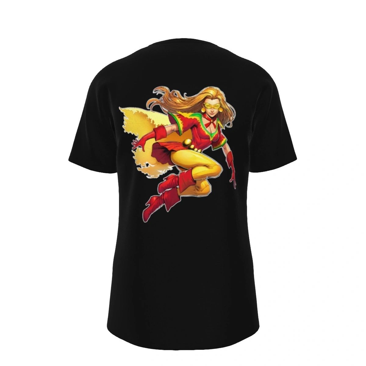 FLAMEBIRD READY BLACK ALL OVER PRINT SHIRTS- TEEN TITANS READY