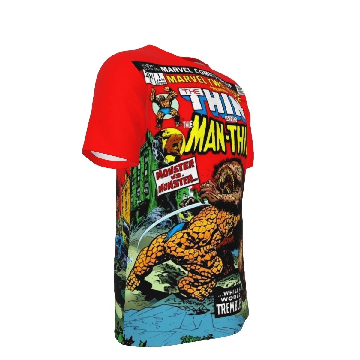 MARVEL TWO IN ONE 1 ALL OVER PRINT SHIRT AND TANK TOP -MANTHING