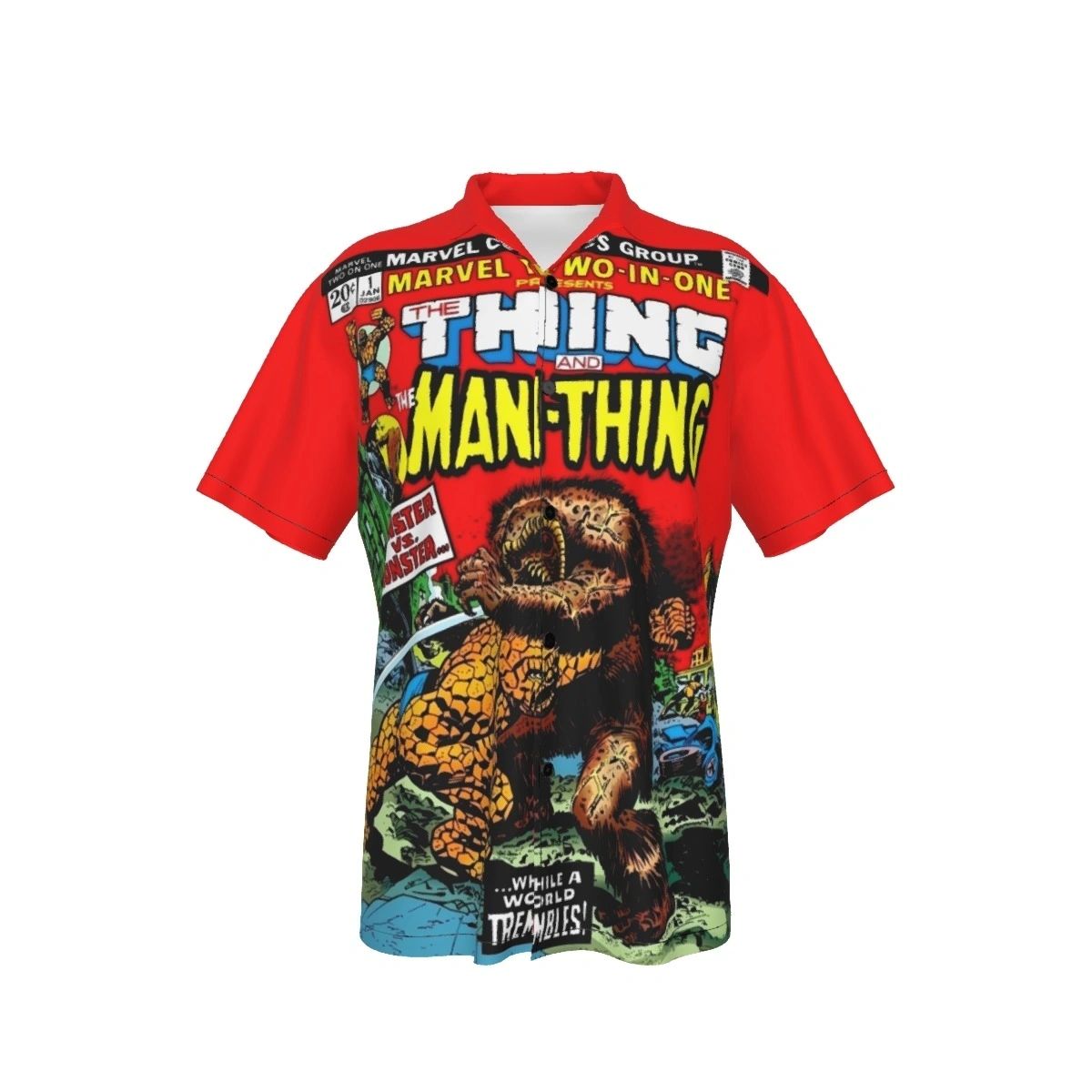 MARVEL TWO IN ONE 1 ALL OVER PRINT SHIRT AND TANK TOP -MANTHING