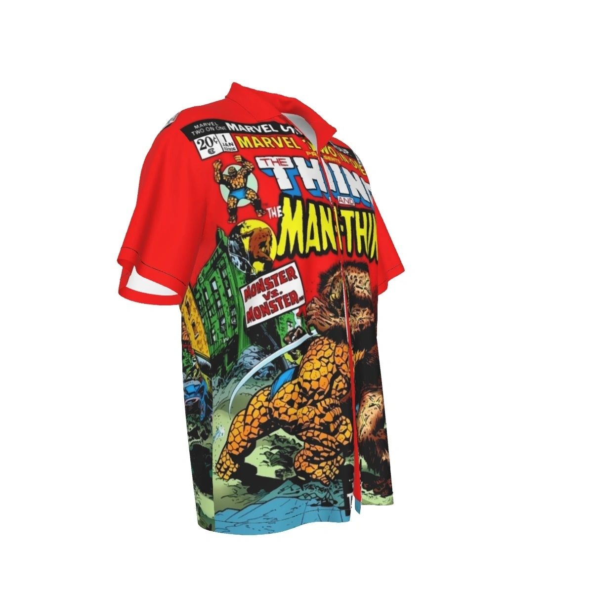 MARVEL TWO IN ONE 1 ALL OVER PRINT SHIRT AND TANK TOP -MANTHING