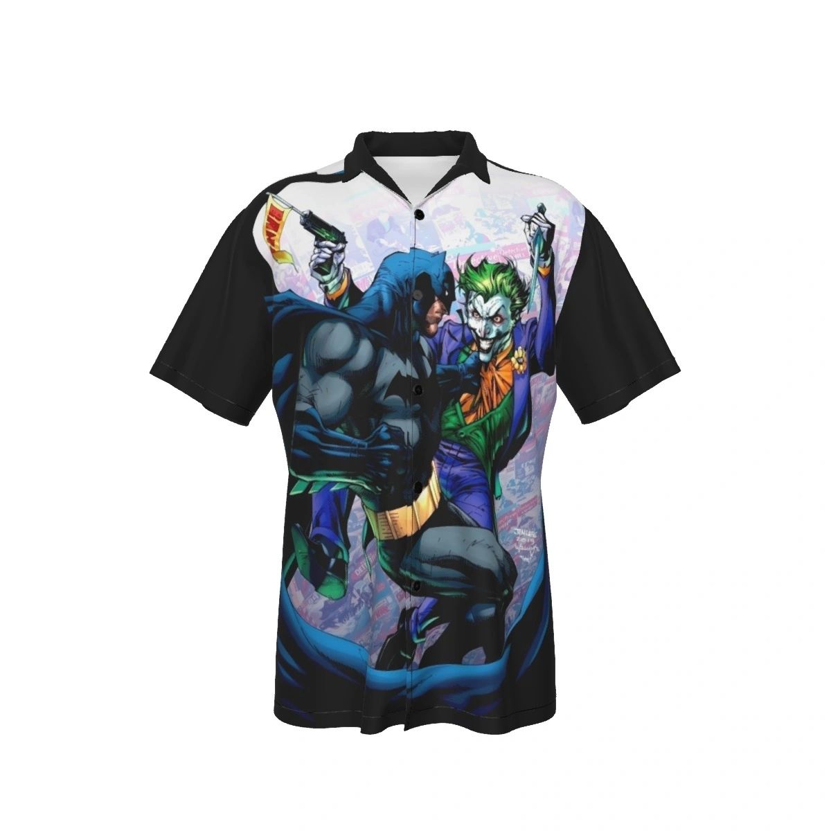 BATMAN VS JOKER PINUP ALL OVER PRINT SHIRT AND TANK TOP - JIM LEE ART