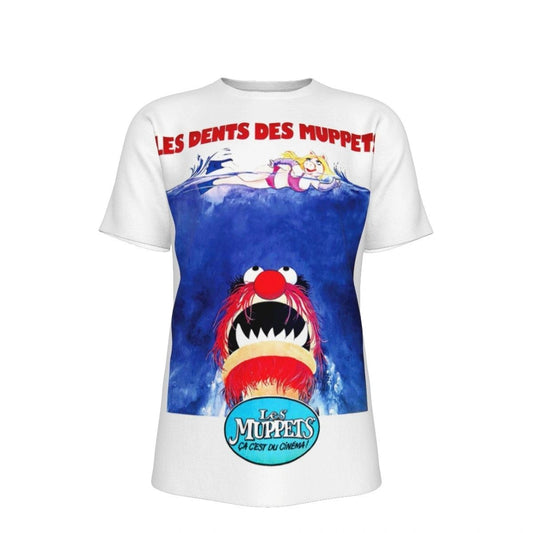 MUPPET MOVIE POSTER ALL OVER PRINT SHIRT - JAWS FRENCH VERSION