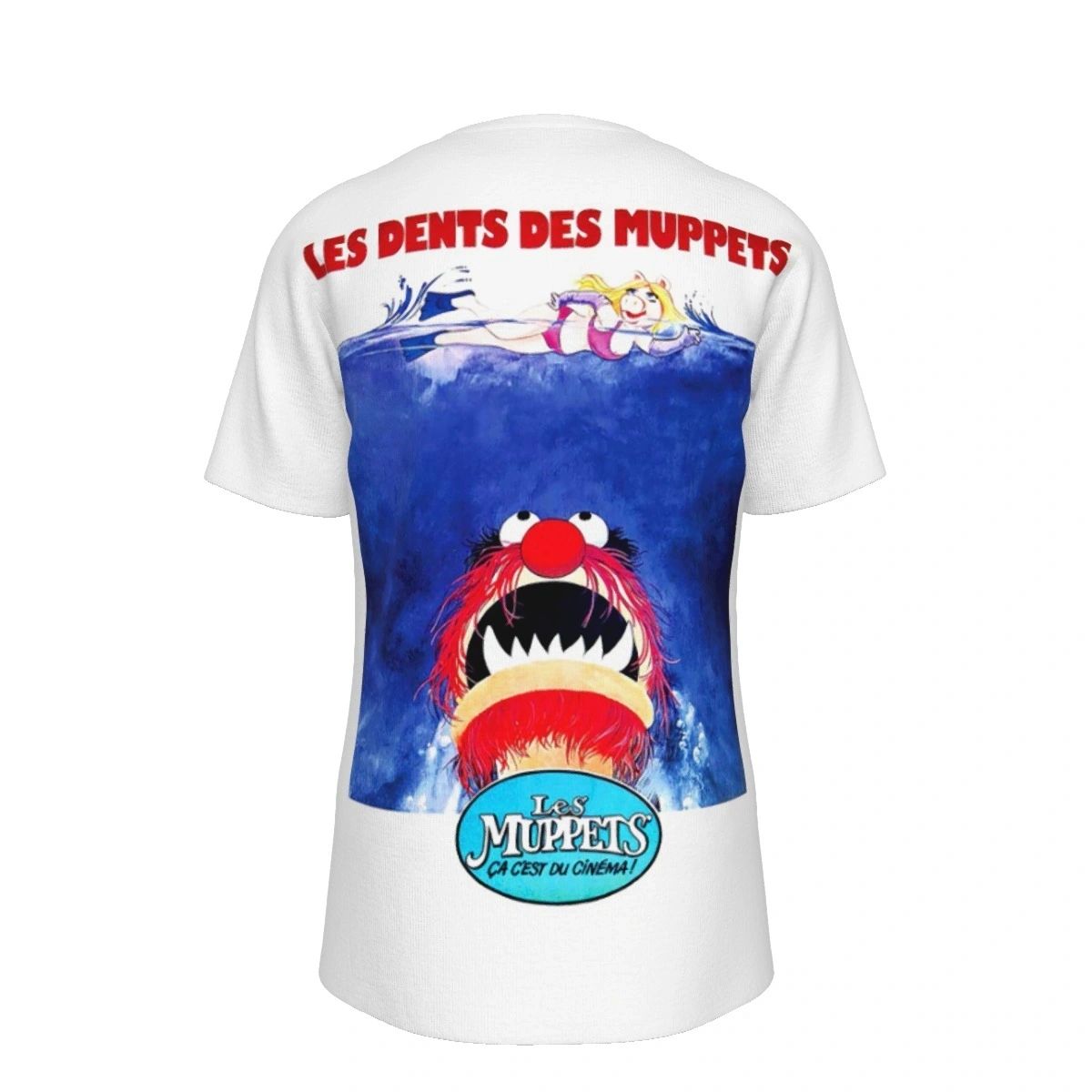 MUPPET MOVIE POSTER ALL OVER PRINT SHIRT - JAWS FRENCH VERSION