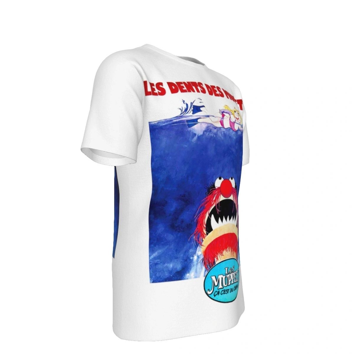 MUPPET MOVIE POSTER ALL OVER PRINT SHIRT - JAWS FRENCH VERSION