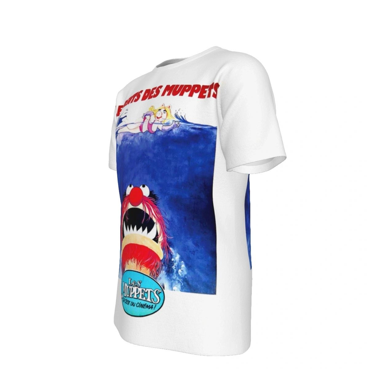MUPPET MOVIE POSTER ALL OVER PRINT SHIRT - JAWS FRENCH VERSION