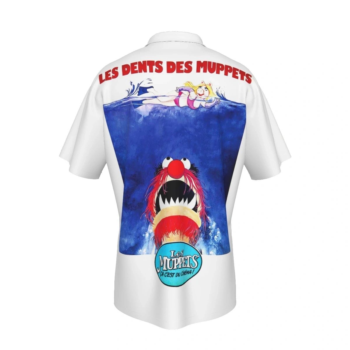 MUPPET MOVIE POSTER ALL OVER PRINT SHIRT - JAWS FRENCH VERSION