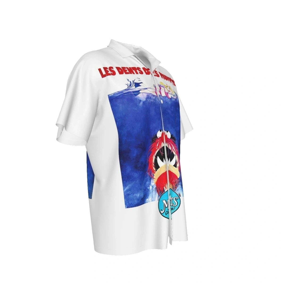 MUPPET MOVIE POSTER ALL OVER PRINT SHIRT - JAWS FRENCH VERSION