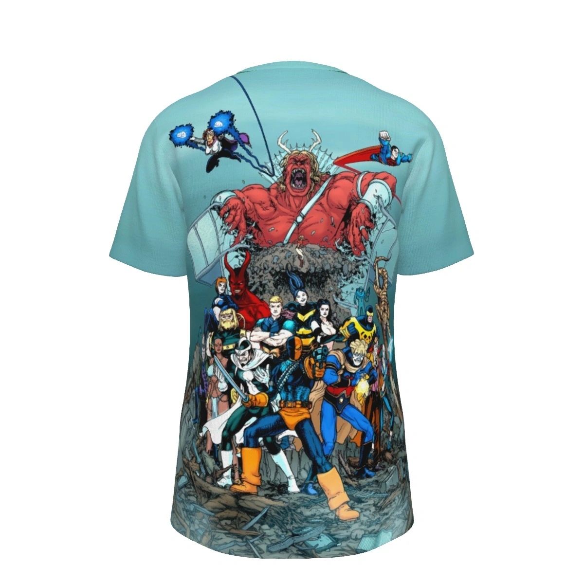 TEEN TITANS VILLAINS TOGETHER ALL OVER PRINT SHIRT AND TANK TOP