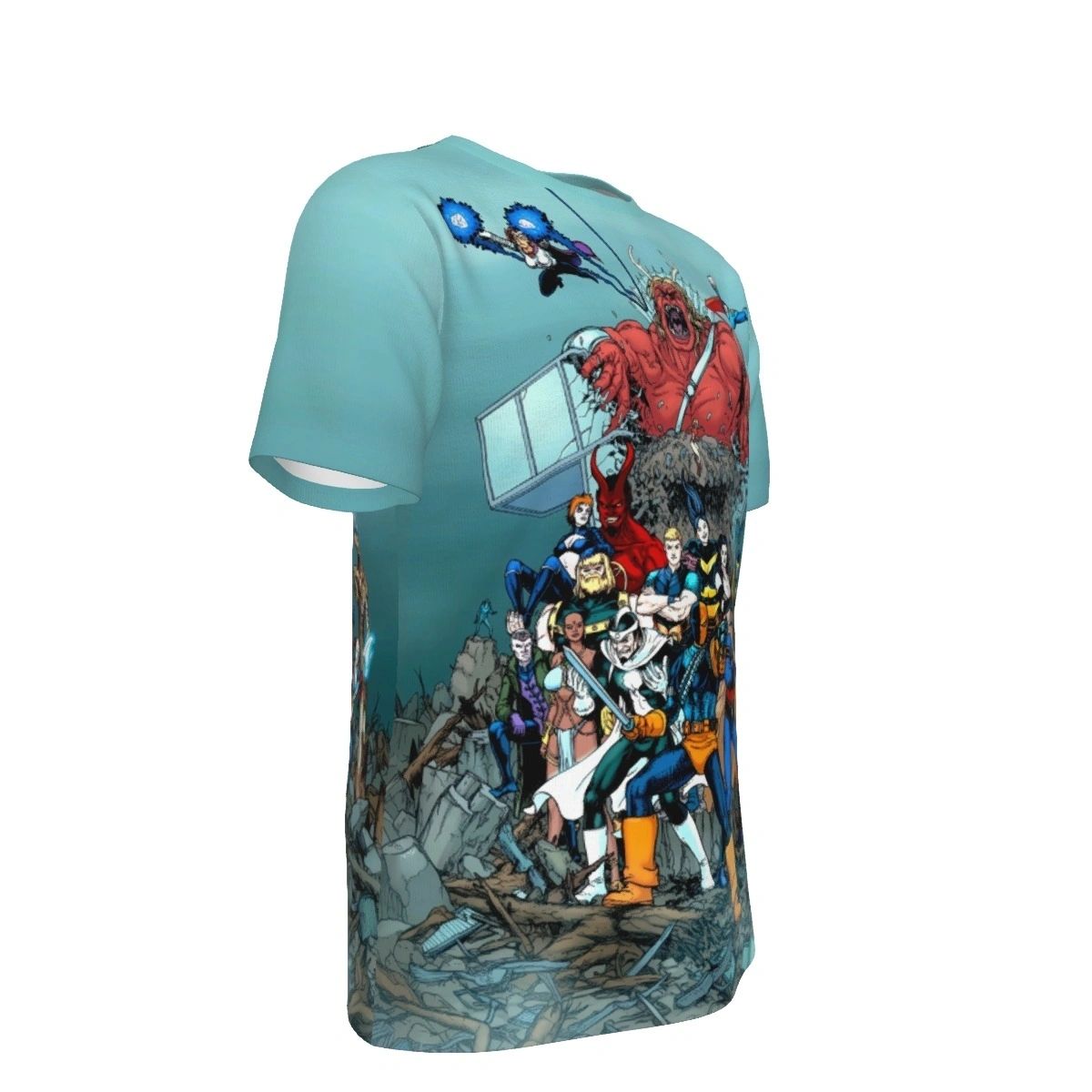 TEEN TITANS VILLAINS TOGETHER ALL OVER PRINT SHIRT AND TANK TOP