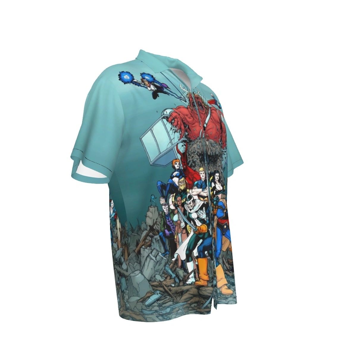 TEEN TITANS VILLAINS TOGETHER ALL OVER PRINT SHIRT AND TANK TOP