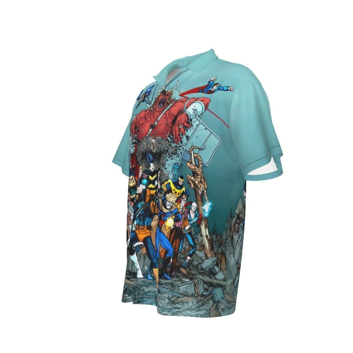 TEEN TITANS VILLAINS TOGETHER ALL OVER PRINT SHIRT AND TANK TOP