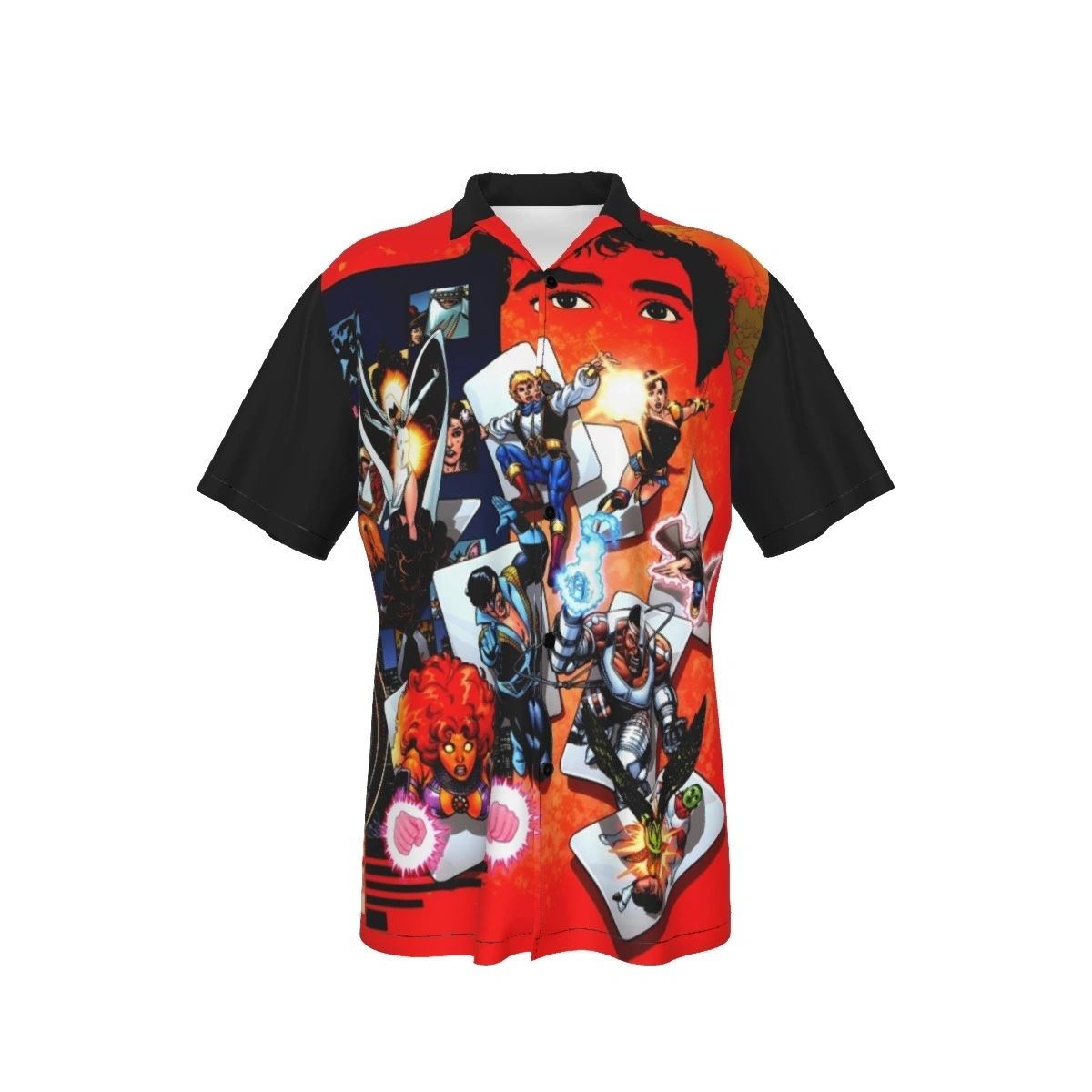 TEEN TITANS GAMES ALL OVER PRINT SHIRT AND TANK TOP - GEORGE PEREZ