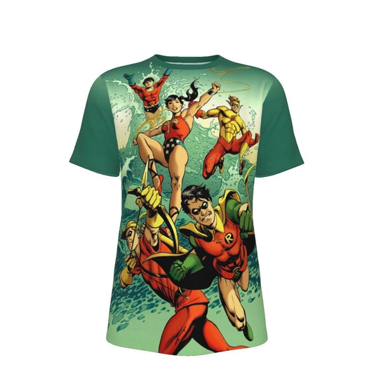 TEEN TITANS 50 YEARS TPB ALL OVER PRINT SHIRT AND TANK TOP -