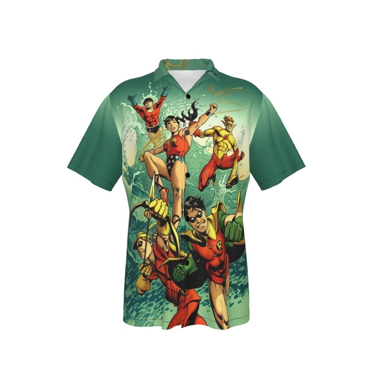 TEEN TITANS 50 YEARS TPB ALL OVER PRINT SHIRT AND TANK TOP -