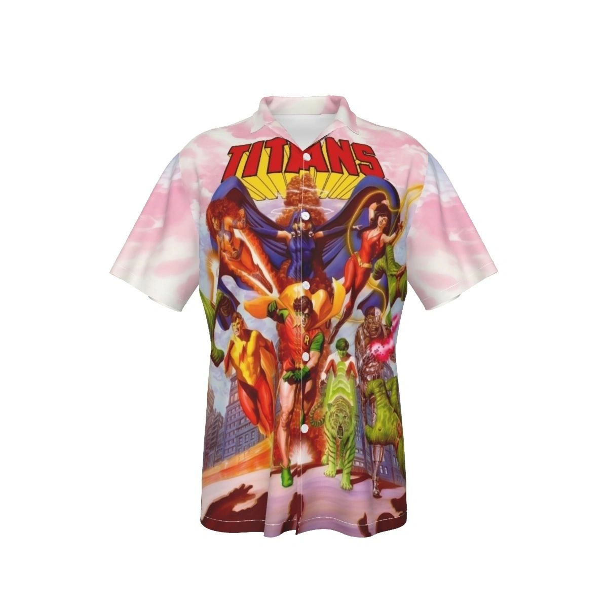 TEEN TITANS 1 ALL OVER PRINT SHIRT AND TANK TOP - ALEX ROSS ART - REFRESH