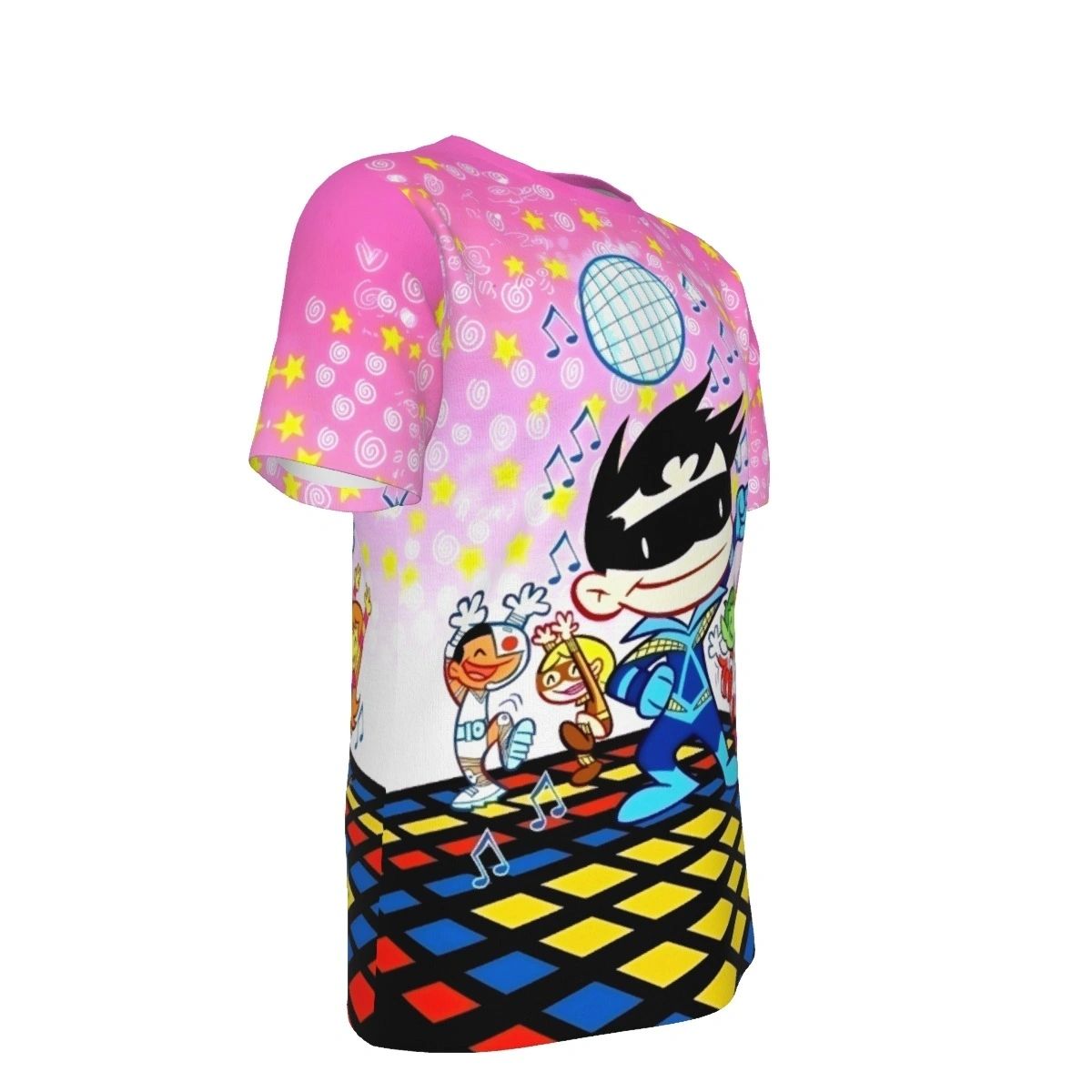 TINY TITANS NIGHTWING DISCO ALL OVER PRINT SHIRT AND TANK TOP